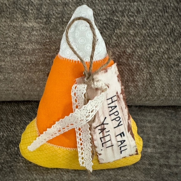 Trio of Handmade Halloween Candy Decorative Ghost, Candy Corn,  Patchwork Candy - Picture 9 of 11